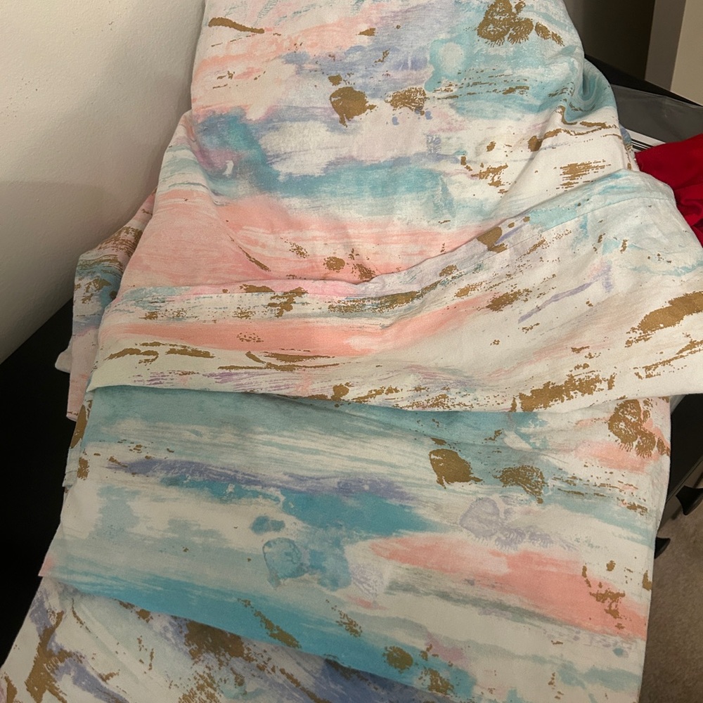 Pottery Barn Teen Skylar Metallic Twin Duvet Cover